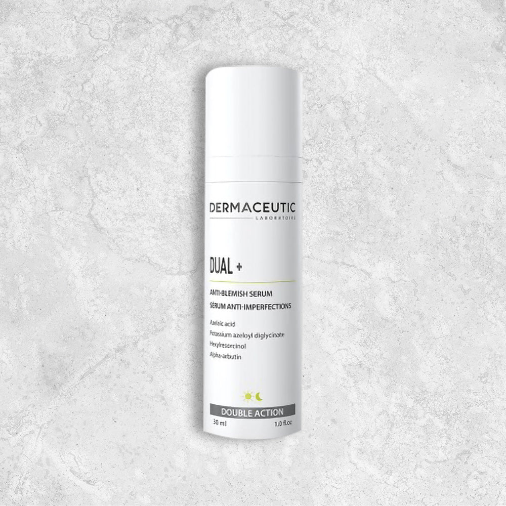 a bottle of Dermaceutic Dual+ 30ml