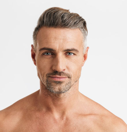 close-up shot of a middle-aged caucasian man