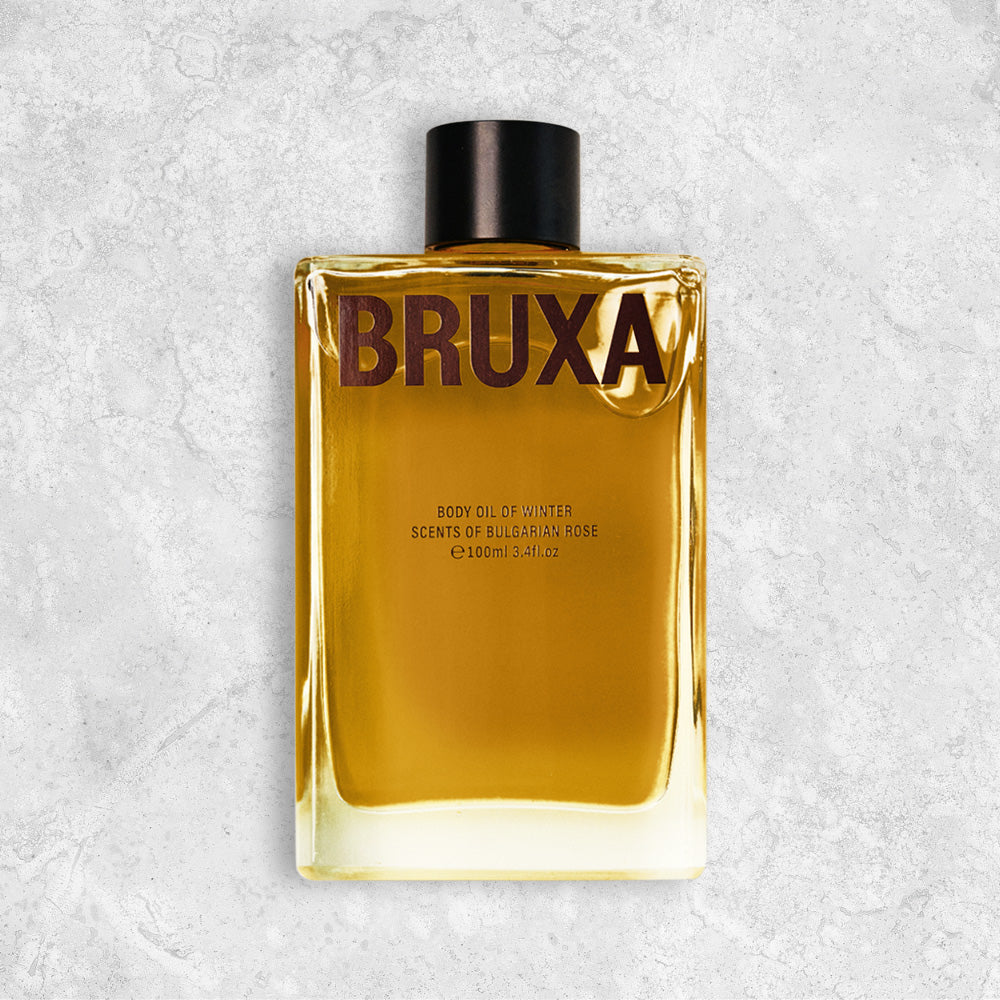a bottle of BRUXA Body Oil of Winter 100ml